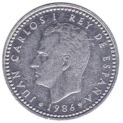 1 Spanish Peseta coin (1980s) - Exchange yours for cash today