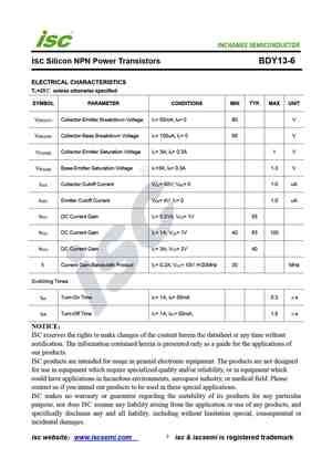 BDY13 Datasheet Equivalent Cross Reference Search Transistor Catalog