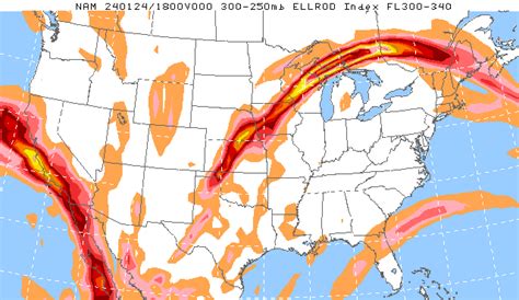 Clear Air Turbulence Maps - Turbulence Forecast