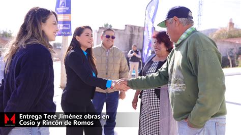 Entrega Tere Jiménez Obras En Cosío Y Rincón De Romos • Metropolitano