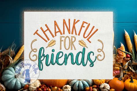 Thankful for Friends · Creative Fabrica