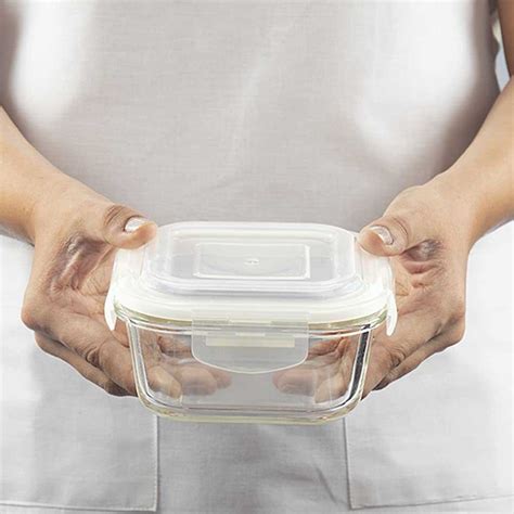 Buy Borosil Klip N Store Glass Storage Container With Klip Lid 520ml Shop