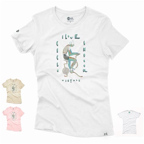 Camiseta Mujer Vintage Boy I Love Cicloindoor