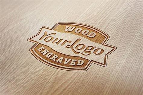 What fonts are used for this "Wood Engraved Logo MockUp"? - Graphic ...