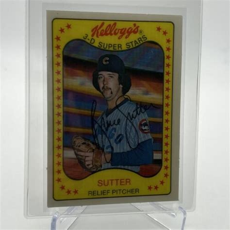 1981 Kellogg S Bruce Sutter Baseball Card 56 NM Mint FREE SHIPPING EBay