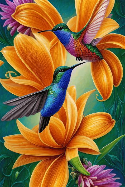 Beautiful Hummingbird Art