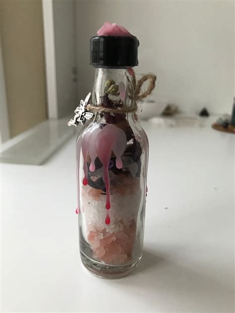 Love Spell Bottle Love Spell Jar Witchcraft T For Etsy