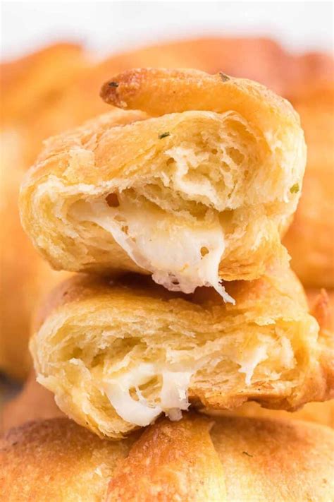 Air Fryer Garlic Cheese Stuffed Crescent Rolls Recipe Simply Stacie