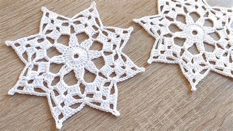 Octagram Snowflake Free Crochet Pattern