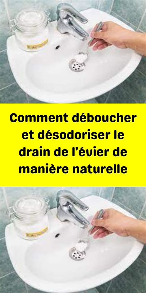 Comment D Boucher Et D Sodoriser Le Drain De L Vier De Mani Re