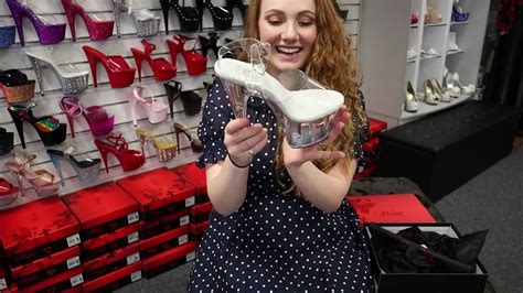 Nataleigh Reviews Pleaser Adore 708 Clear 7 Inch High Heel Shoes With Try Out Walk Youtube