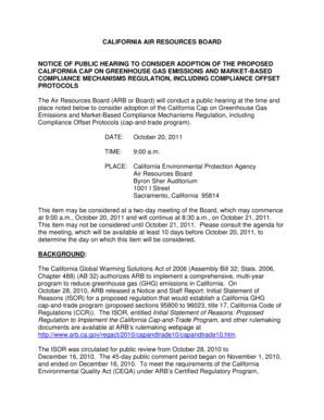 Fillable Online Arb Ca Forms Notice Of Public Meeting Nonregulatory