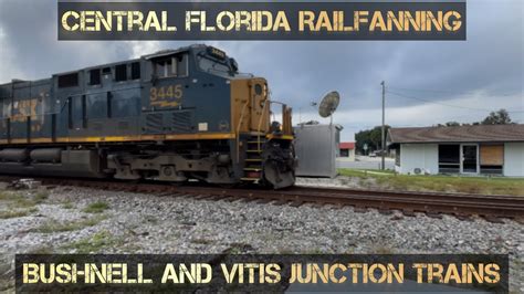 Central Florida Railfanning At Bushnell And Vitis Junction 11 13 22