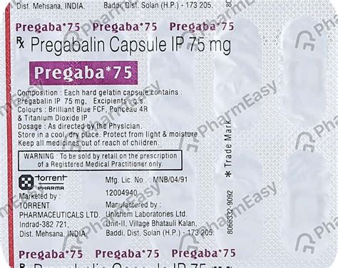 Pregaba Mg Capsule Uses Side Effects Price Dosage Pharmeasy