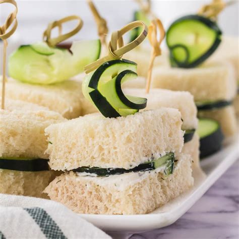 Cucumber Sandwiches Easy Appetizers