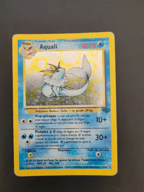 AQUALI 12 64 JUNGLE Holographique Carte Pokémon FR 1999 EUR 15 00