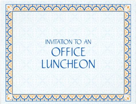 Company Luncheon Invitation Wording