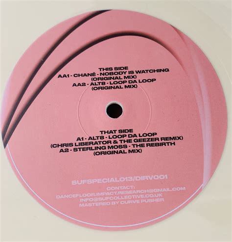 Sufspecial013dirv001 Loop Da Loop Solid Cream Vinyl Stay Up Forever