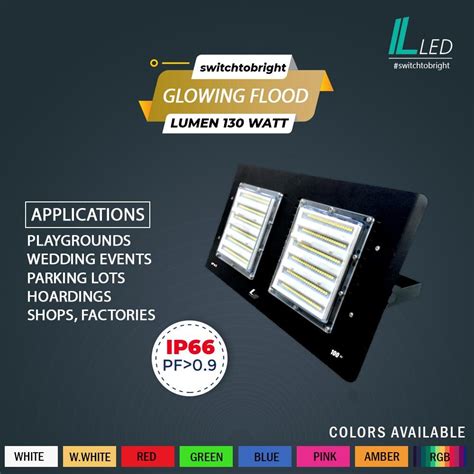 Plastic Ibra W Led Glowing Flood Light Led Model Osram Ip Rating