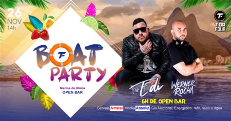 Boat Party Passeio De Escuna Open Ba Na Marina Da GlÓria Rj