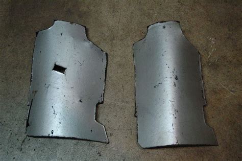 Two silver cardboard fuse panel covers - FS