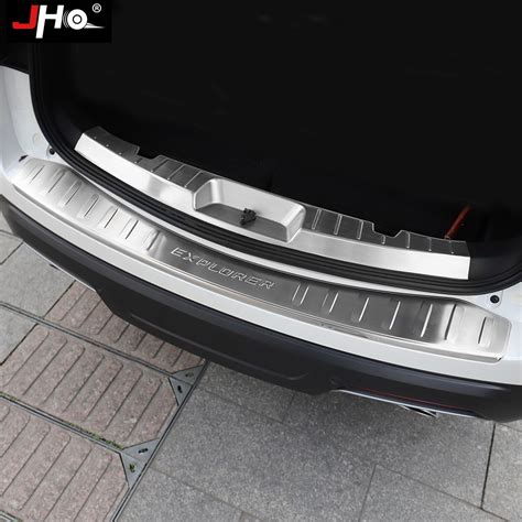 Exterior Stainless Rear Bumper Protector Cover Sill Guard For