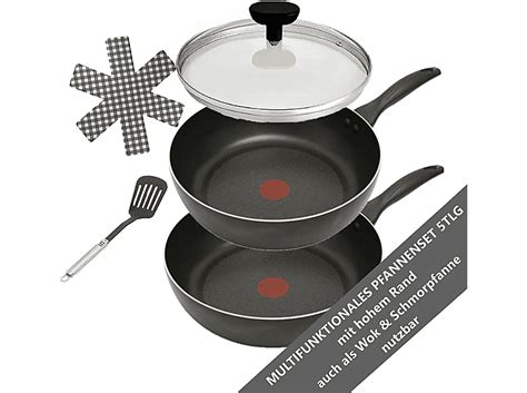 TEFAL B30310 Cook&Clean Pfannenset (Aluminium, Beschichtung: Titanium ...
