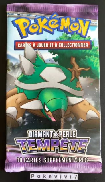 X1 BOOSTER CARTES Pokémon TORTERRA Diamant Perle TEMPÊTE Scellé