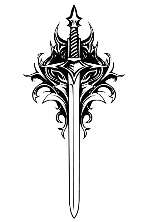 Simple Sword Tattoo