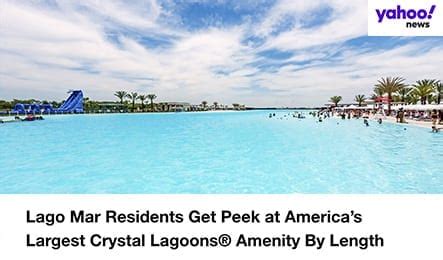 Lago Mar Residents Get Peek At America S Largest Crystal Lagoons