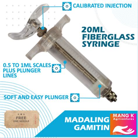 Ml Fiberglass Syringe Adjustable With Scaling Lazada Ph