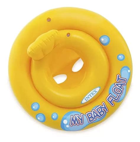 Inflable Salvavidas Andadera Flotador Intex 67 Cm Bebe Color Amarillo