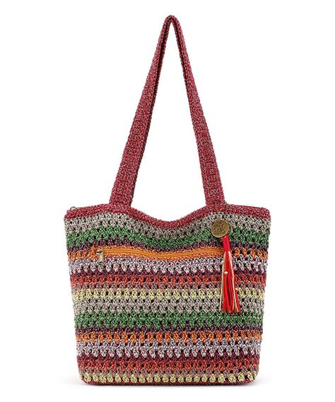 The Sak Bohemian Stripe Riviera Crochet Tote Crochet Tote