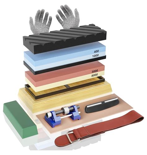 Complete Knife Sharpening Stone Set Professional Whetstone Knife