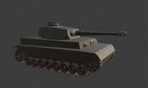 D Low Poly Pzkpfw Iv Aufs G Model Turbosquid