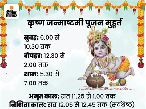 Krishna Janmashtami 2022 Puja Timings Shubh Muhurat Janmashtami Puja