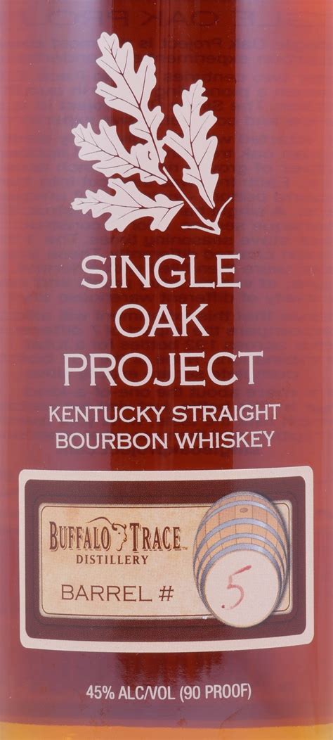 Buffalo Trace Single Oak Project Barrel 5 Kentucky Straight Bourbon