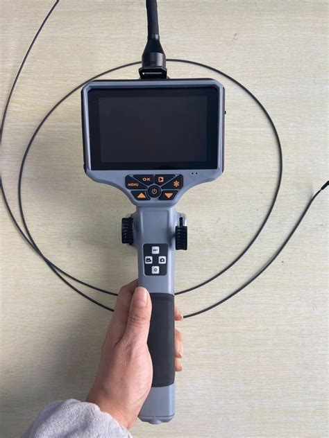 Flexible Industrial Borescope With 5 Inch Display 4 Way Articulation