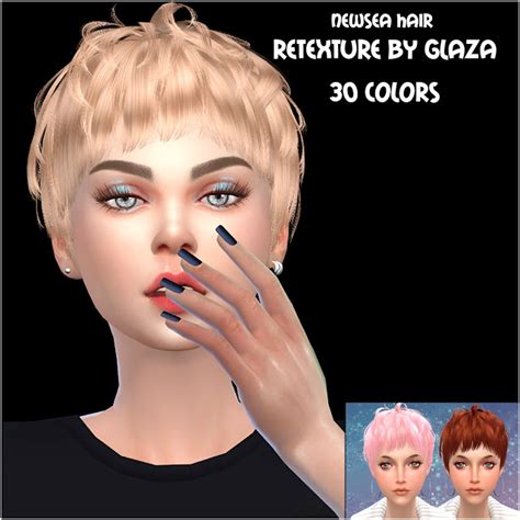 Newsea Hair Retexture Sims 4 Hair