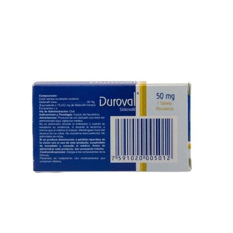 Duroval Sildenafil Mg Valmor X Tableta