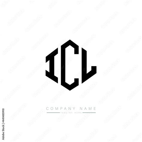 ICL letter logo design with polygon shape. ICL polygon logo monogram ...