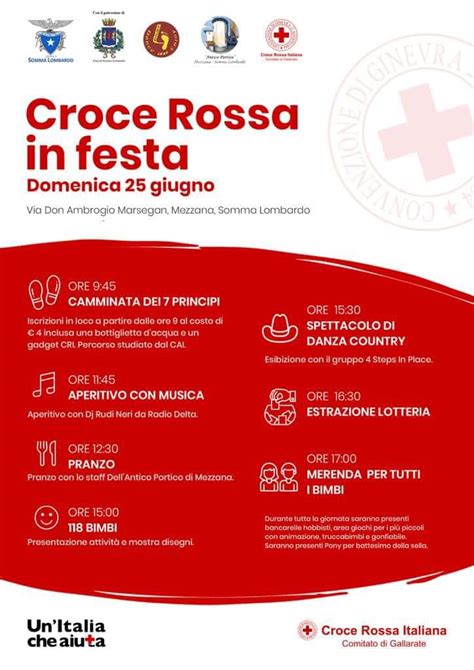 Somma Lombardo Croce Rossa In Festa Il Quotidiano D Italia