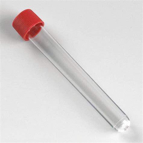 Globe Scientific Plastic Test Tube Ml Polystyrene Sterile Pk