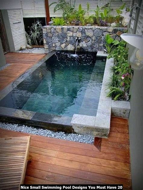 Nice Small Swimming Pool Designs You Must Have Pimphomee Backyard