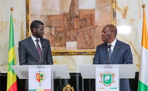 Une Visite Fructueuse Le Président Bassirou Diomaye Faye En Côte D