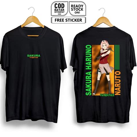 Jual Kaos Sakura Haruno Waifu Naruto Kunoichi Konohagakure Uchiha Clan