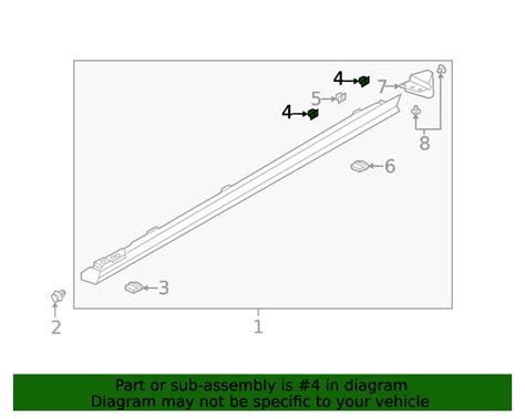 2019 2023 Mazda 3 Rocker Molding Retainer Clip BCJH 51 SJ3