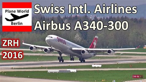 Swiss International Airlines Airbus A340 300 HB JME Takeoff From