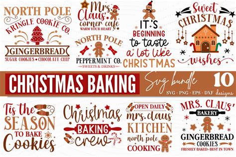 Christmas Baking Svg Bundle Graphic By Designs Dark · Creative Fabrica