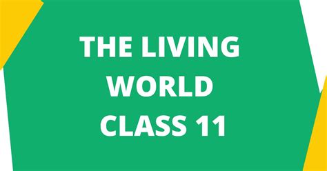 The Living World Class 11 MCQs Questions with Answers